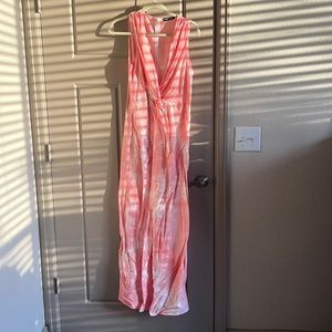 Himalayan Pink and White Jumpsuit